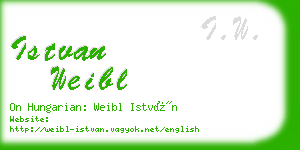 istvan weibl business card